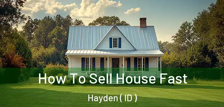  How To Sell House Fast Hayden ( ID )